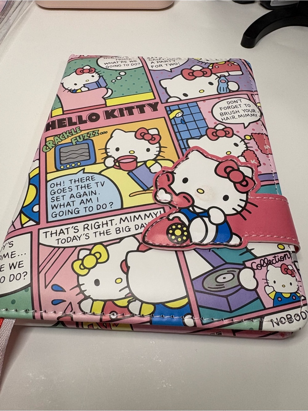 Hello Kitty Pink Multicolor Comic Notebook Journal